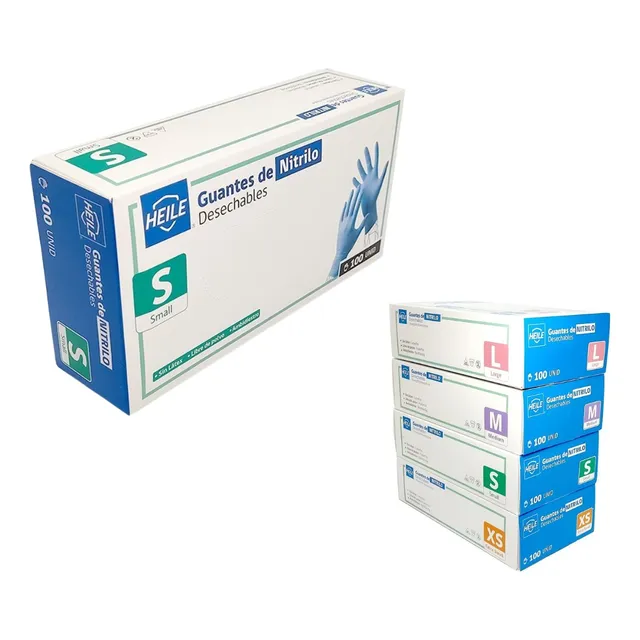 Guantes De Nitrilo Texturizados (caja De 100 Uds)