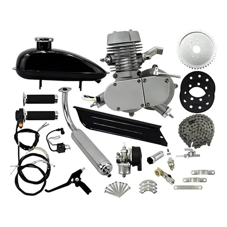 Motor Bike80cc 2t Kit Completo Bicicleta Motorizada Gasolina Preto