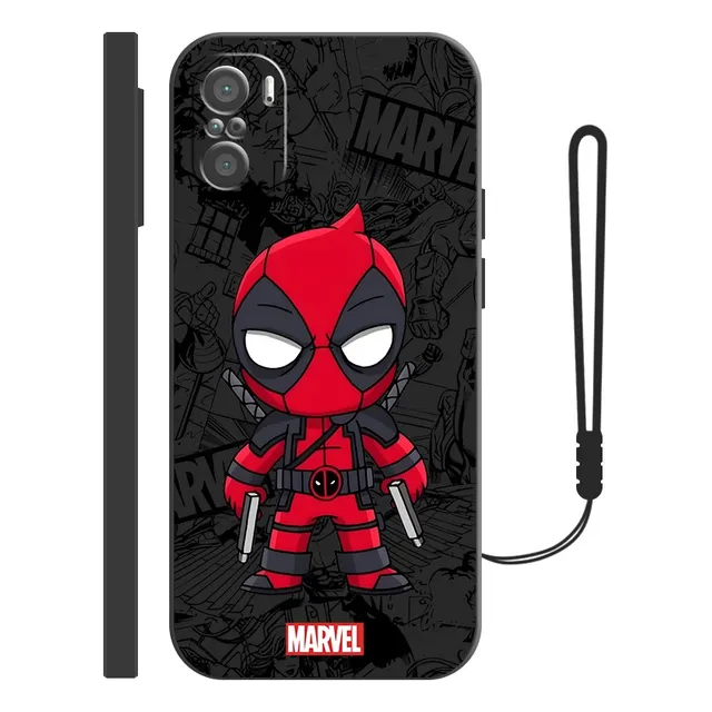 Funda De Silicona Para Xiaomi Diseño De Deadpool + Correas