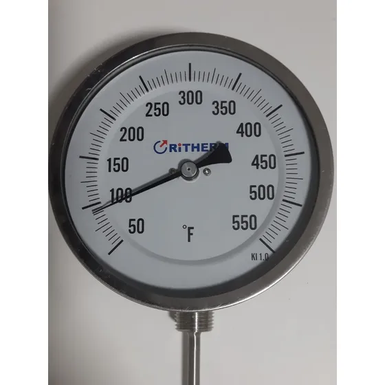 Termometro Bimetalico Dial 5 Todo Angulo 1/2 50-550f Largo 4