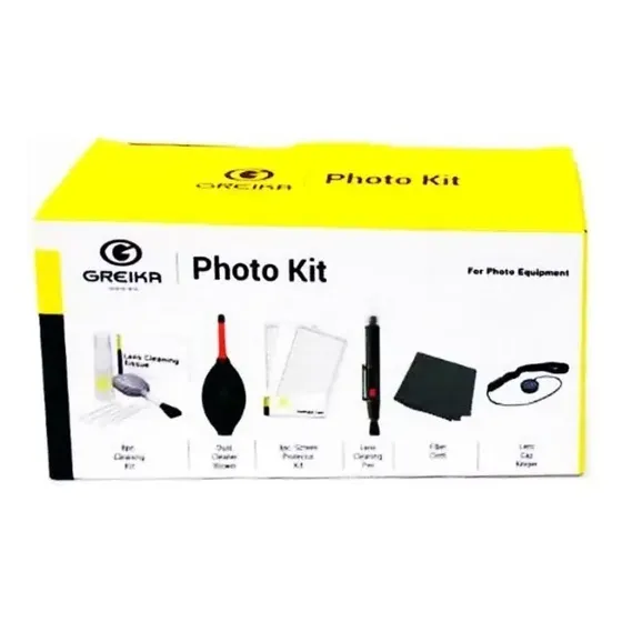 Kit Limpeza Greika Woa2048 Câmera Lente E Eletrônicos 8 Pçs