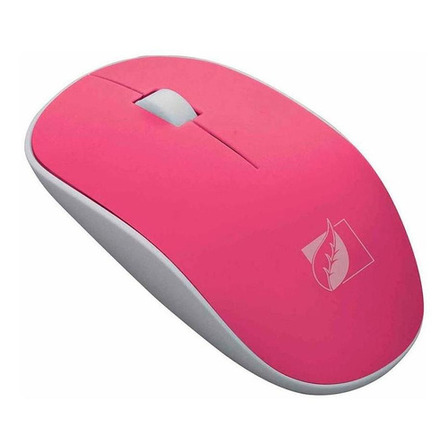 Mouse Inalámbrico Green Leaf 1000 Dpis Ergonómico Color Rosa Mouse Inalámbrico Green Leaf 1000 Dpis Ergonómico Color Rosa