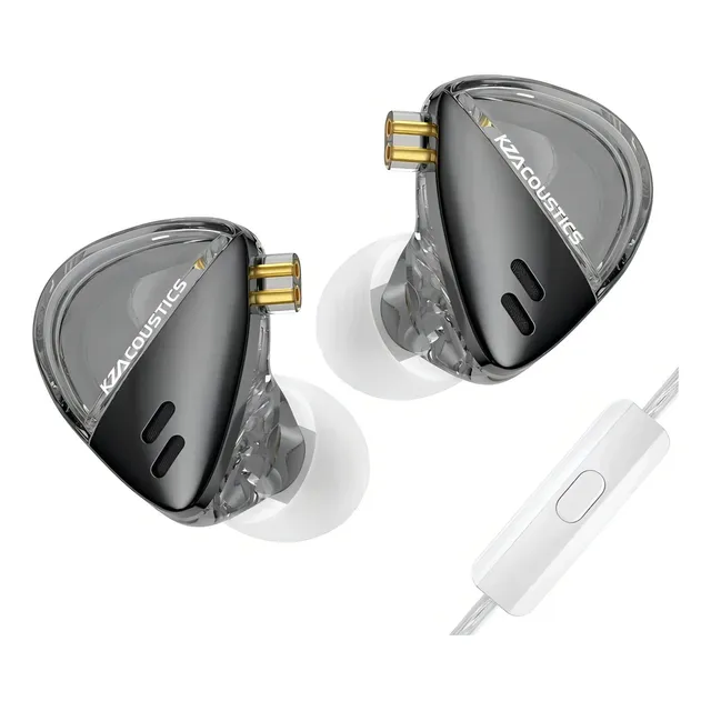 Auriculares Kz Libra Hi Res Monitores In Con Microfono Negro