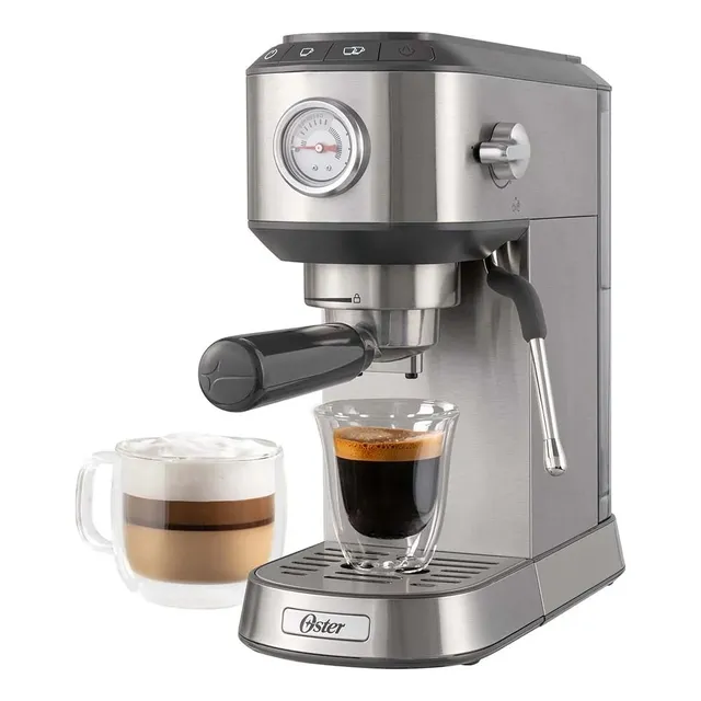 Cafetera Expreso Oster Compacta 15 Bares Con Espumador