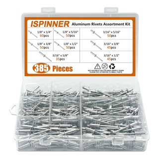 Remaches Ispinner, 385 Piezas, 8 Tamanos, Para Persianas De Remaches Ispinner, 385 Piezas, 8 Tamanos, Para Persianas De
