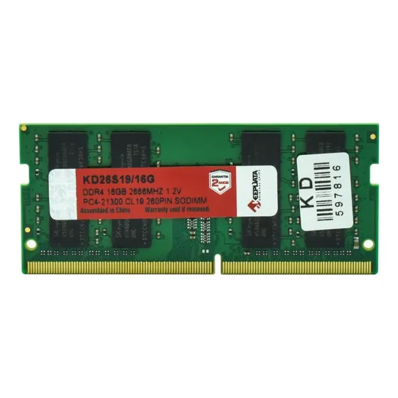 Memória Ram Para Notebook Keepdata Ddr4 16gb 2666mhz