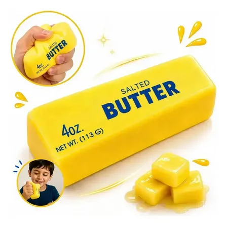 Squishy Barra De Manteiga Butter Macio Taba Antiestresse Infantil