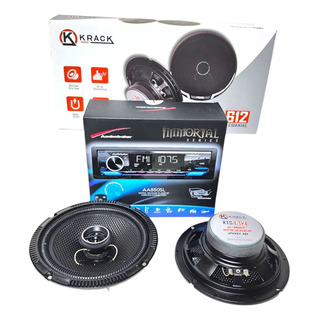 Estereo De Un Din Audiobahn Aas850sl +bocinas Krack 6.5 +usb Estereo De Un Din Audiobahn Aas850sl +bocinas Krack 6.5 +usb