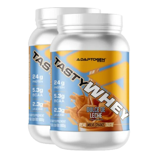 2x Tasty Whey 900g Adaptogen - Promoção 2 Unidades