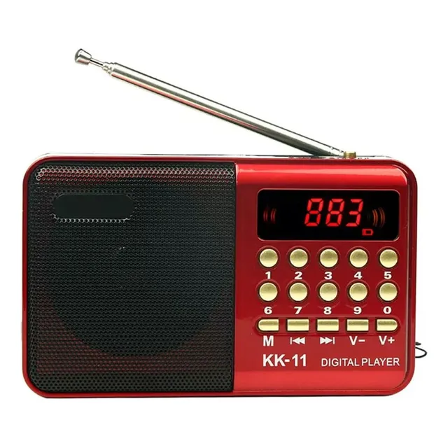 Radio Cnmex Fm Am Sw Portátil Grabadora Reproductor Mp3 Usb Multifuncional Soporte De Radio Digital De Mano Auricular Agujero Usb Tarjeta Tf Recargable Para Ancianos Hogar Al Aire Libre
