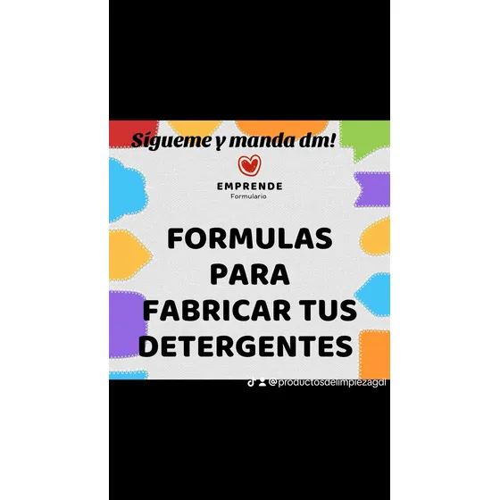 Formulario De Productos De Limpieza