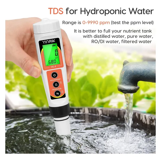 Medidor Tds Digital Solidos Disueltos Digital 4 En 1 Ph Ec T