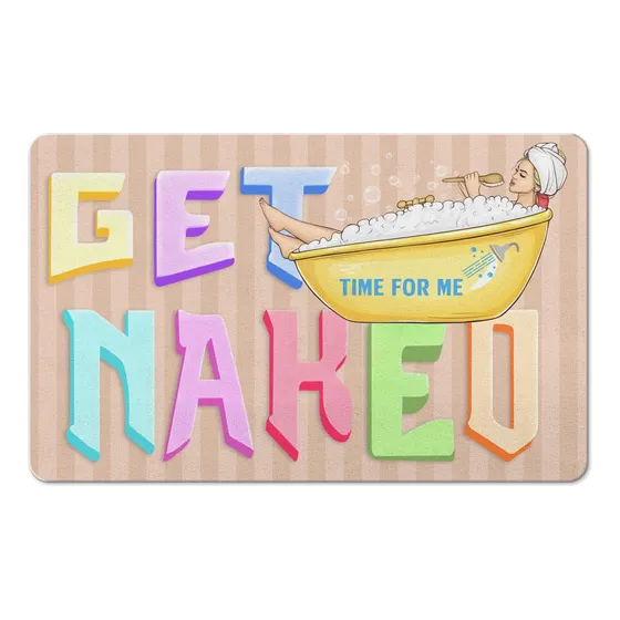 Nutksea Alfombra Baño Suave Diatomea Earth Get Naked Para 20