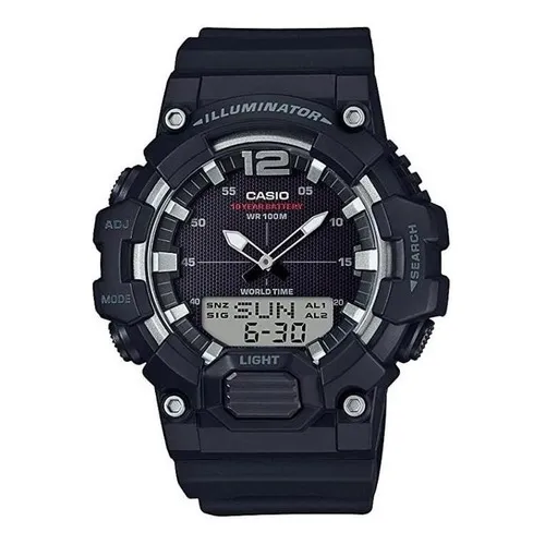 Reloj Casio Hombre Negro Hora Mundial Hdc7001avcf