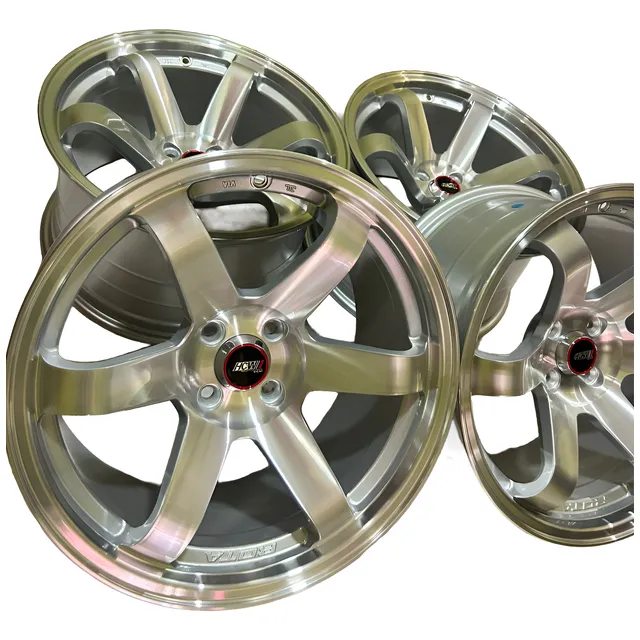Rines Deportivos Progresivos 17x9 Y 17x10 4/100 Tipo Rota Cromado