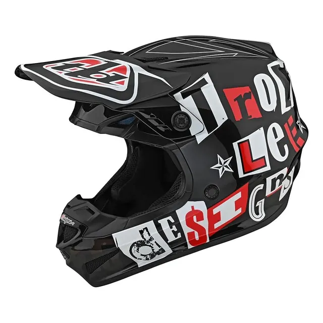 Casco Gp Motocross Troy Lee/my 50-51 Cm/negro/