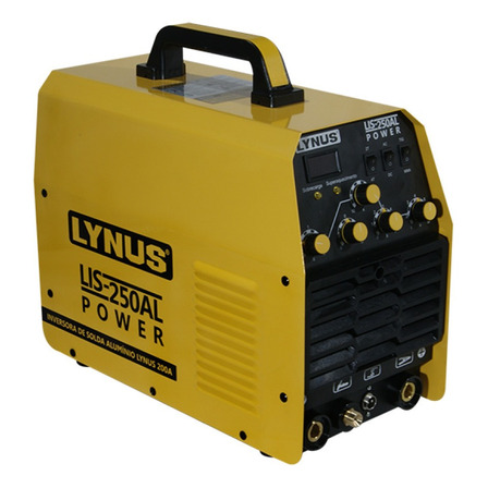 Máquina de solda inverter Lynus LIS-250AL amarela e preta 50Hz/60Hz 220V