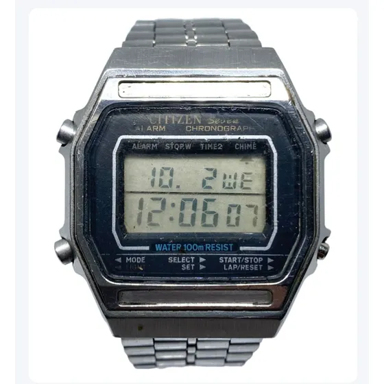 Reloj Citizen Seven Antiguo, Digital. Funciona, Leer Descrip