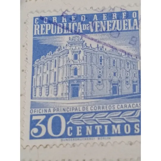 Estampilla Venezuela Oficina Principal De Correo 9706 A3