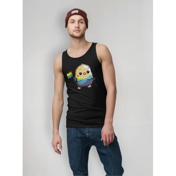 Playera Tank Top S/mangas Pride Pajaro Bebe / Orgullo Lgbt 