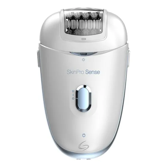 Depiladora GA.MA SkinPro Sense Cordless USB WetyDry Plateado