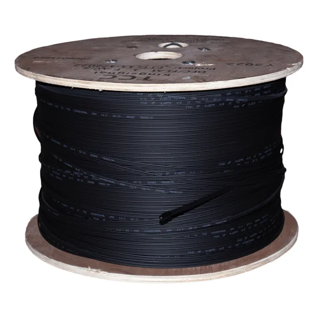 Fibra Optica Tipo Drop Plana Dielectrico 1 Hilo Monomodo 1km