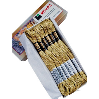 Hilo Para Bordar Metálico Arcoíris Caja 12 Madejas Oro/plata Hilo Para Bordar Metálico Arcoíris Caja 12 Madejas Oro/plata