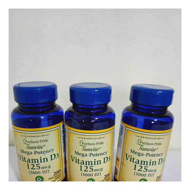 Puritan's Pride Vitamina D3 125mcg (5mil Iu)