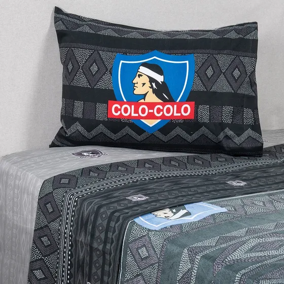 Juego De Sabana Colo Colo 1.5 Plazas Color Multicolor Diseño De La Tela Colo Colo Fuerte