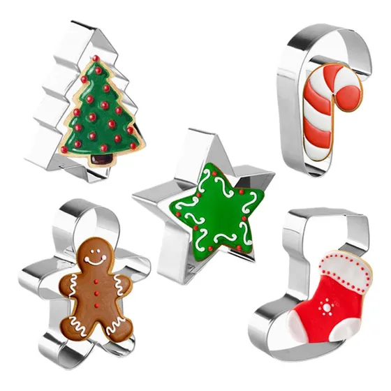 Be Kit De Cortadores De Galletas Navideños Molde Navideño