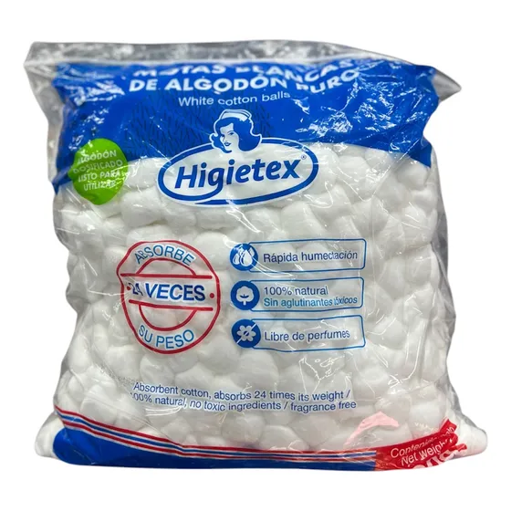 Algodón hidrófilo  Higietex Algodón Torundas