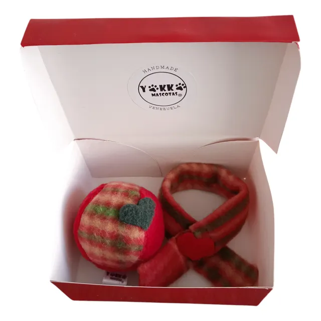 Bufanda + Juguete Para Gato Cachorro Kit De Regalo Yokko Mas