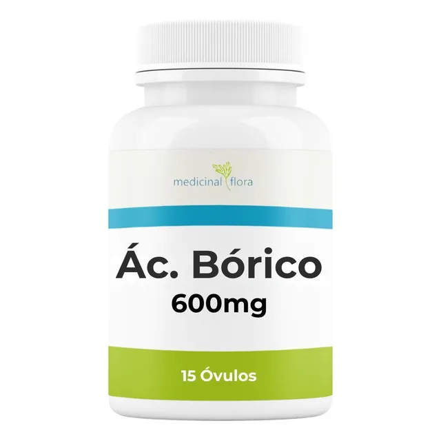 Óvulo Ác. Bórico 600mg 15 Óvulos Manipulado