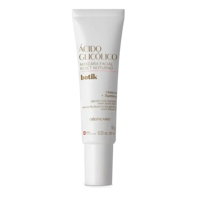 Máscara Facial Reset Noturno Botik Ácido Glicólico 10g Todo Tipo De Pele