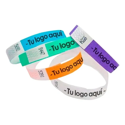 Pulseras Personalizadas Papel Fiestas Eventos Cumpleaños