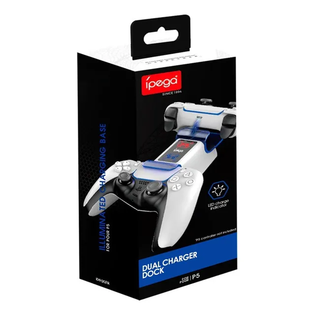 Base De Carga Ipega Mando Dualsense Ps5 White Pg P5003