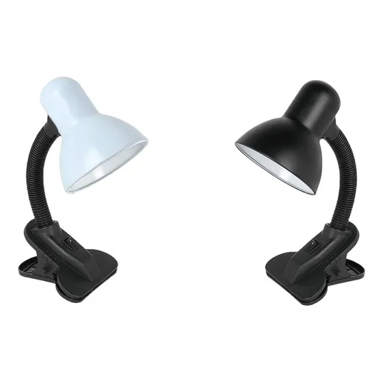 Velador Pinza Escritorio Pixar Flexible Broche Clip Oficina Estructura Negro