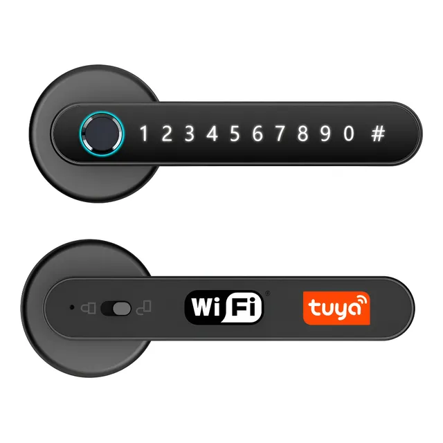 Cerradura Inteligente Wifi Con Huella Digital App Tuya Smart