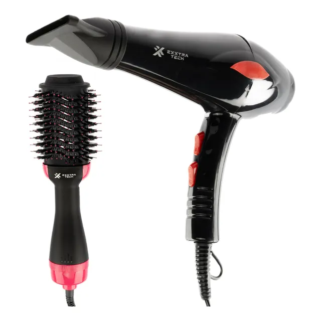 Combo Cepillo Plancha Pelo Alisador + Secador De Pelo 2000w