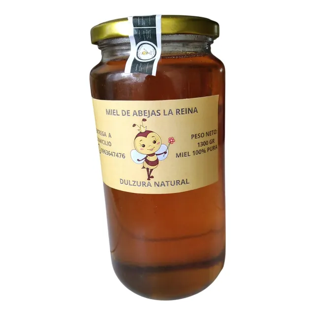Miel De Abeja 100 % Pura Y Natural Frasco De 1300 G