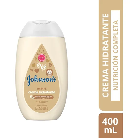 Crema Corporal Bebé Johnson's Avena 400ml