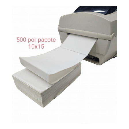 500 Etiqueta Térmica Sem Rolo 10x15 /100x150 Formato Resma Cor Branco 500 Etiqueta Térmica Sem Rolo 10x15 /100x150 Formato Resma Cor Branco