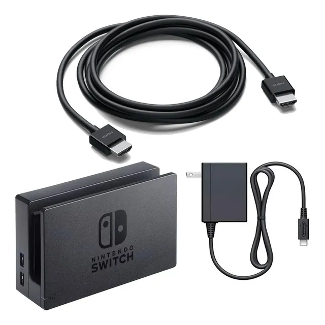 Pack Cargador Eu + Dock Original Nintendo Switch + Hdmi