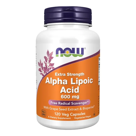 Suplemento Now Foods Alfa Lipoico 600mg 120 Capsulas