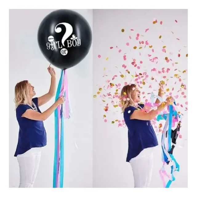 Globo Latex Grande Revelación De Género Multicolor