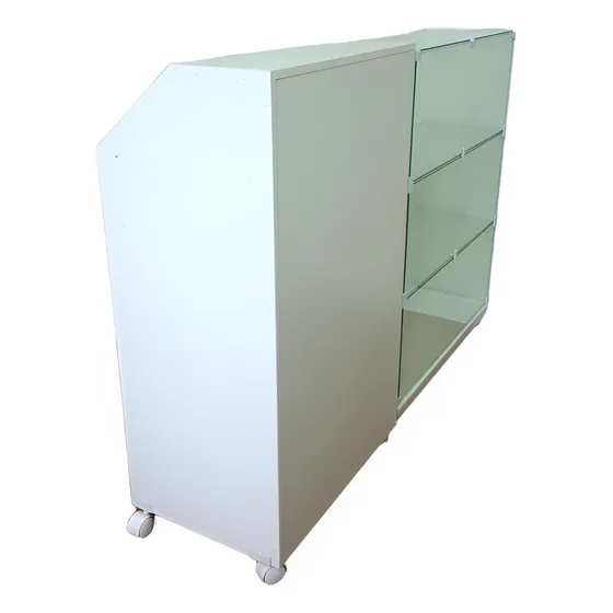 Balcão Caixa Modulado 100%mdf Vidro Games Ótica Frete Grátis