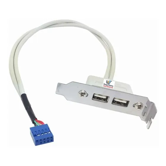 Espelho Usb 2.0 Pci Traseiro 2 Portas Placa Mãe Gabinete Atx - Low Profile - Perfil Baixo