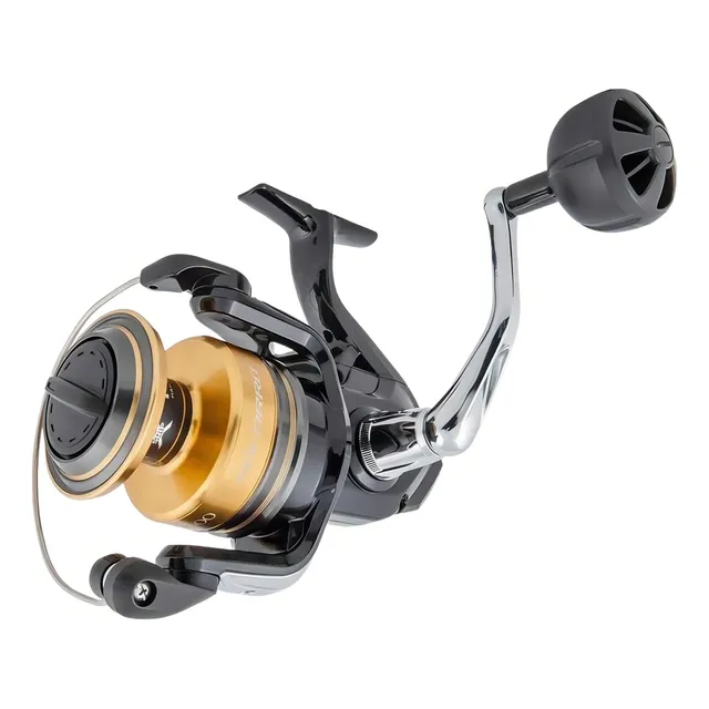 Carrete Shimano Socorro Sw 6000 Spinning Color Negro Lado De La Manija Derecho/izquierdo