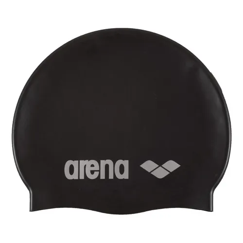 Gorra De Entrenamiento Arena Classic Silicone Color Negro Talla Uni Diseño De La Tela Liso