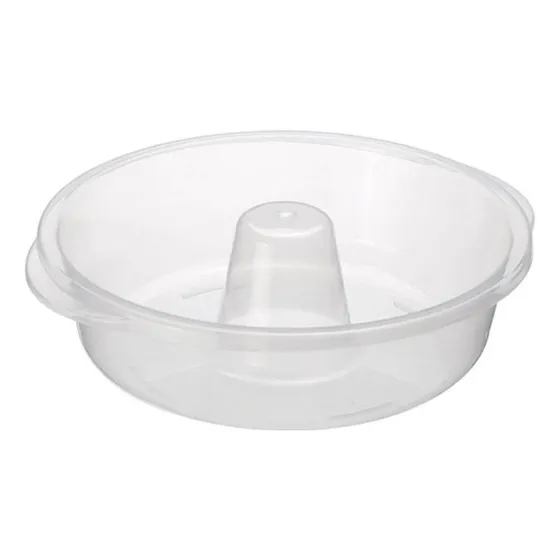 Super Forma De Bolo/pudim P/ Microondas 1,65 L Cor Transparente